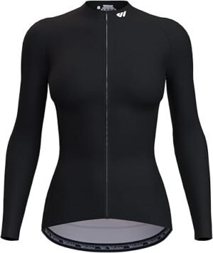 Cycling Jersey Women Long Sleeve Bicycle Biking Bike Shirts for Women with Pockets