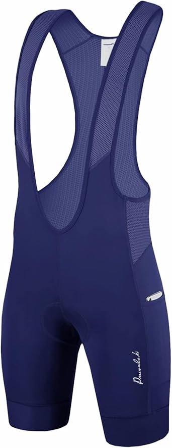 Men Cycling Bike Bib Short with Phone Pockets 4D Padded Breathable Biking Bicycle Bib Tights