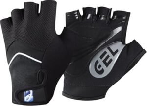 Elite Cycling Gloves Gel Fingerless Short Racing Cycle Gloves Black L