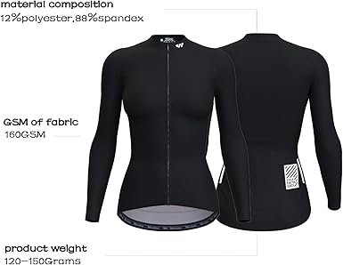 Cycling Jersey Women Long Sleeve Bicycle Biking Bike Shirts for Women with Pockets