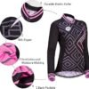 Women Breathable Long Sleeve 3D Gel Padded Bicycle Cycling Suit Mesh Cloting Pants Set UV Protective