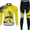 MenCycling Jersey Set Long Sleeve Cycling Clothing Road Bike