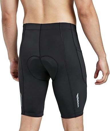 Men Padded Bike Shorts Cycling Road Biking Riding Bicycle Cycle Wear Pockets UPF 50 MTB Accessories Tights