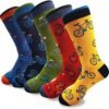 Mens Bamboo Mid-Calf Cycling Sports and Dress Socks for Men Sock