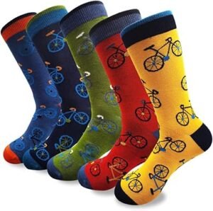 Mens Bamboo Mid-Calf Cycling Sports and Dress Socks for Men Sock