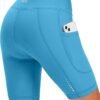Women 4D Padded Bike Shorts Cycling Riding Road Biking Bicycle Cycle Shorts for Women Zipper Pockets
