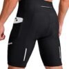 Men Bike Shorts 3D Padded Cycling Road Biking Mountain Riding Biker Bicycle UPF 50 Cycle Shorts Zipper Pockets