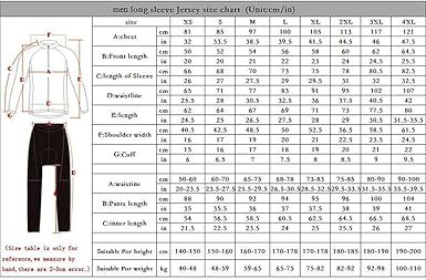 MenCycling Jersey Set Long Sleeve Cycling Clothing Road Bike