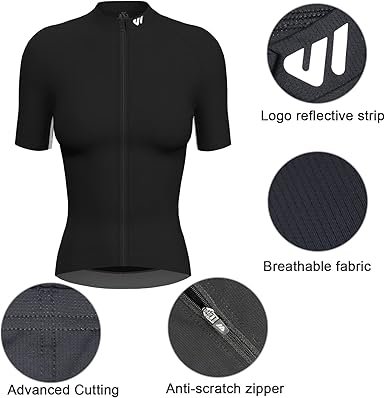 71ywOLvRa7L._AC_SX385_.jpg Cycling Jersey Women Long Sleeve Bike Shirts for Women Biking Tops Breathable Cycle Jerseys with 4 Pockets